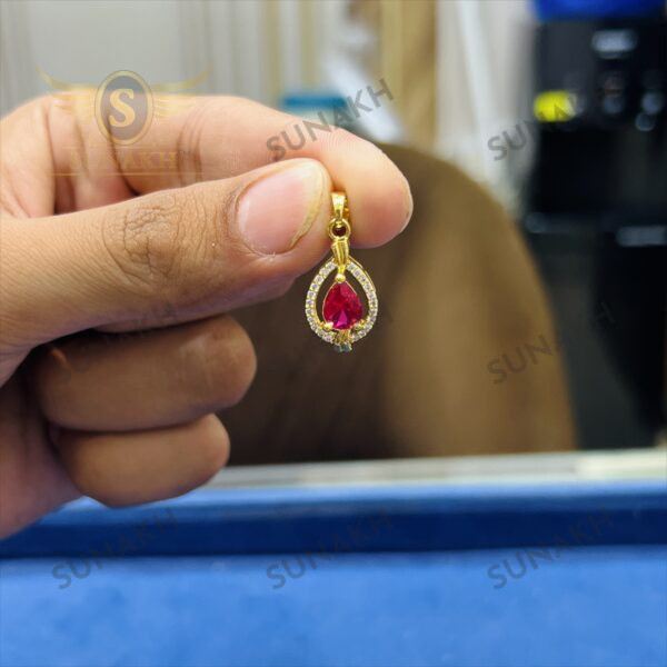 RUBY GLOW PENDENT SET - Image 2