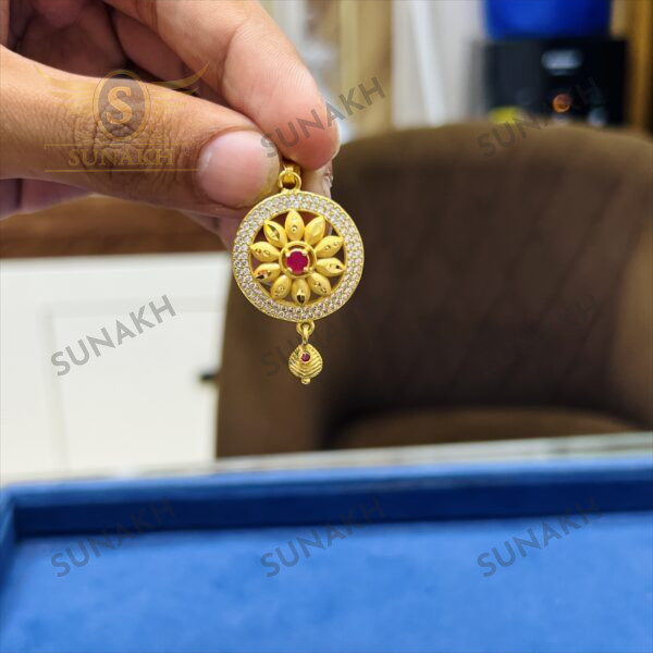 RED BLOSSOM PENDENT SET - Image 2