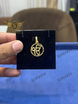 GOLDEN IK ONKAR PENDANT