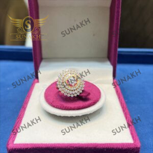 SOLITAIRE SUNBURST RING