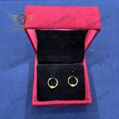 CLASSIC PLAIN GOLD BALI EARINGS