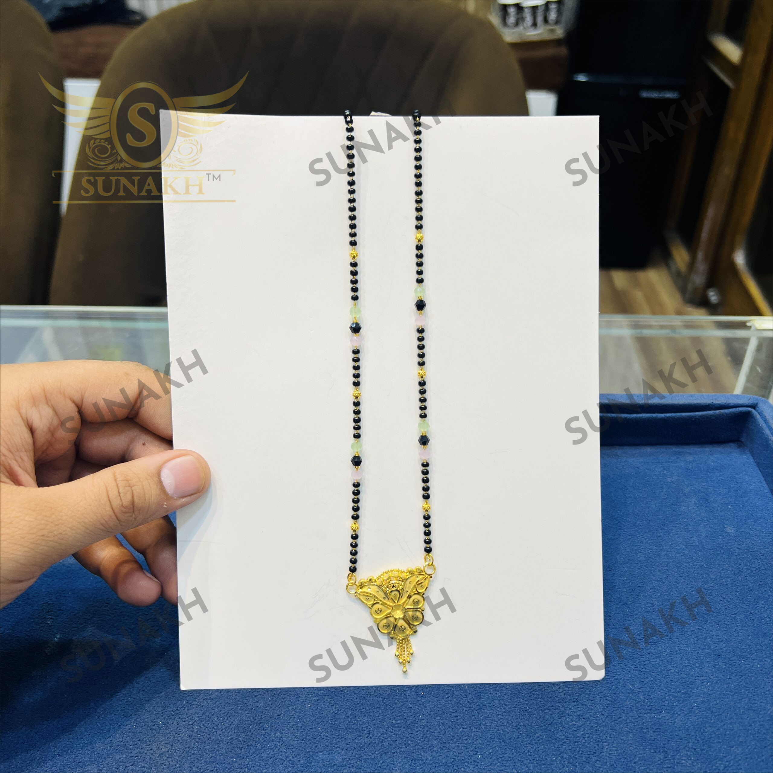 BLACK BEADED MANGALSUTRA - Image 2