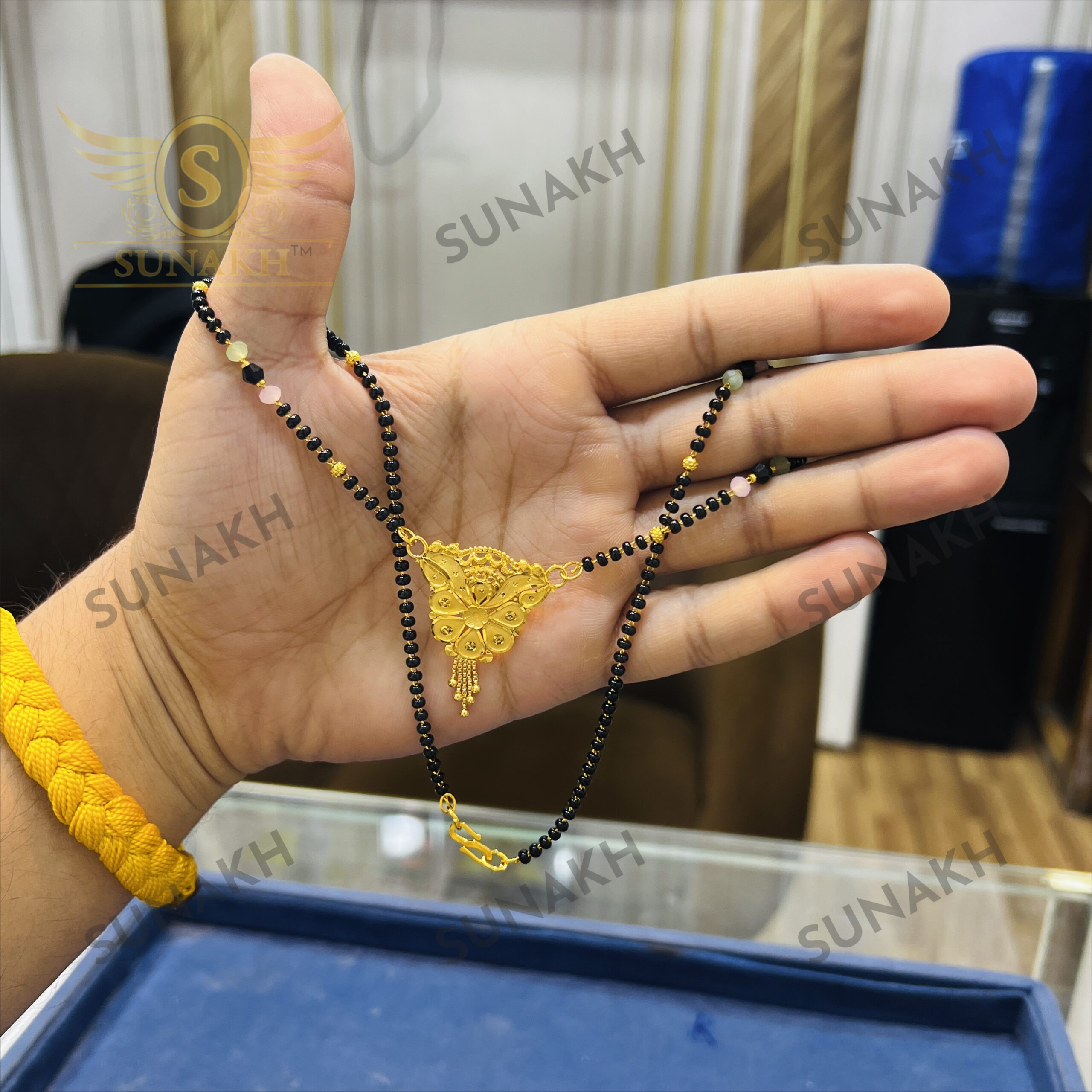 BLACK BEADED MANGALSUTRA - Image 3