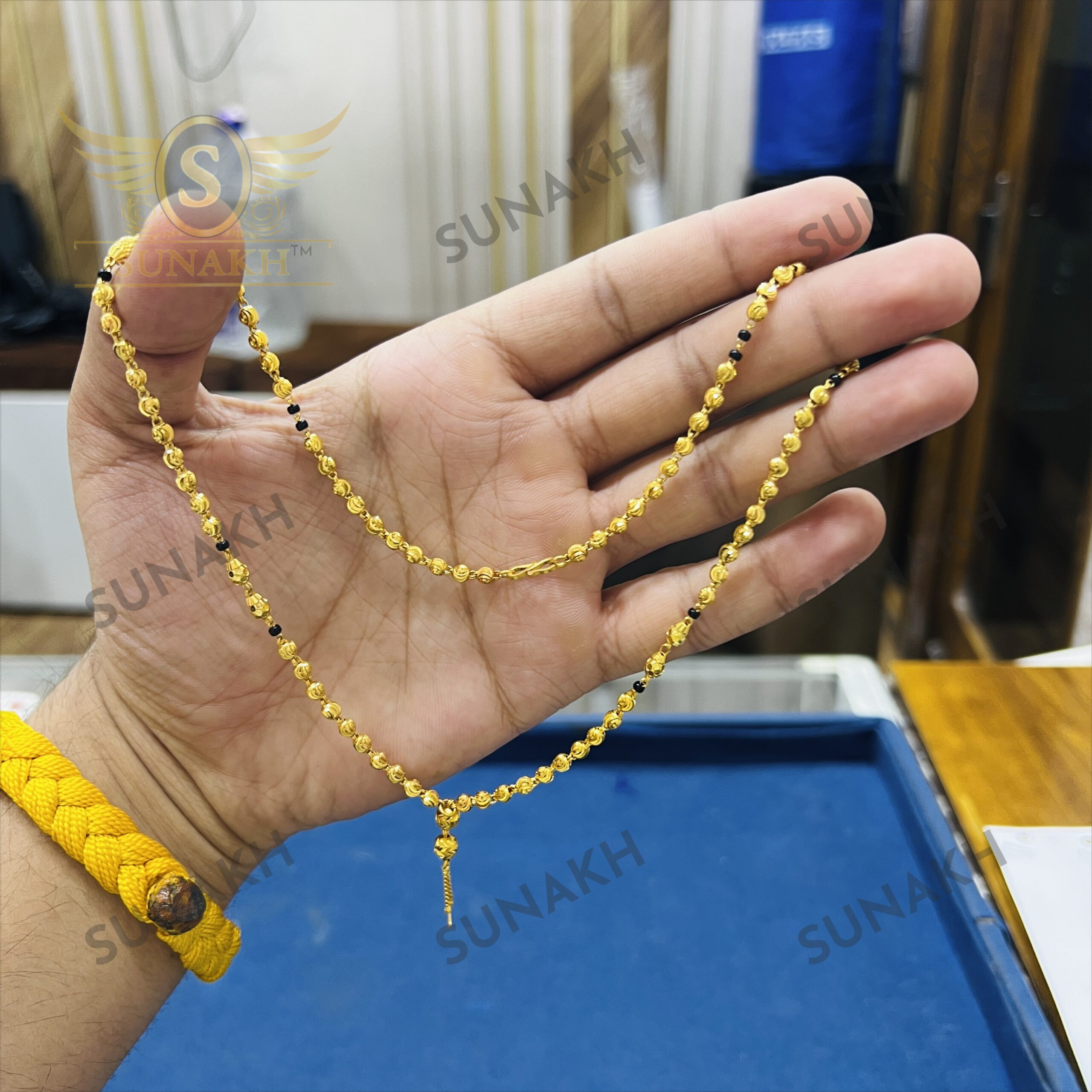 DAINTY PEARL Y - DROP MANGALSUTRA - Image 3