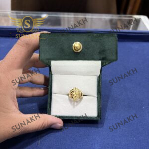 FLORAL CIRCULAR GOLD RING