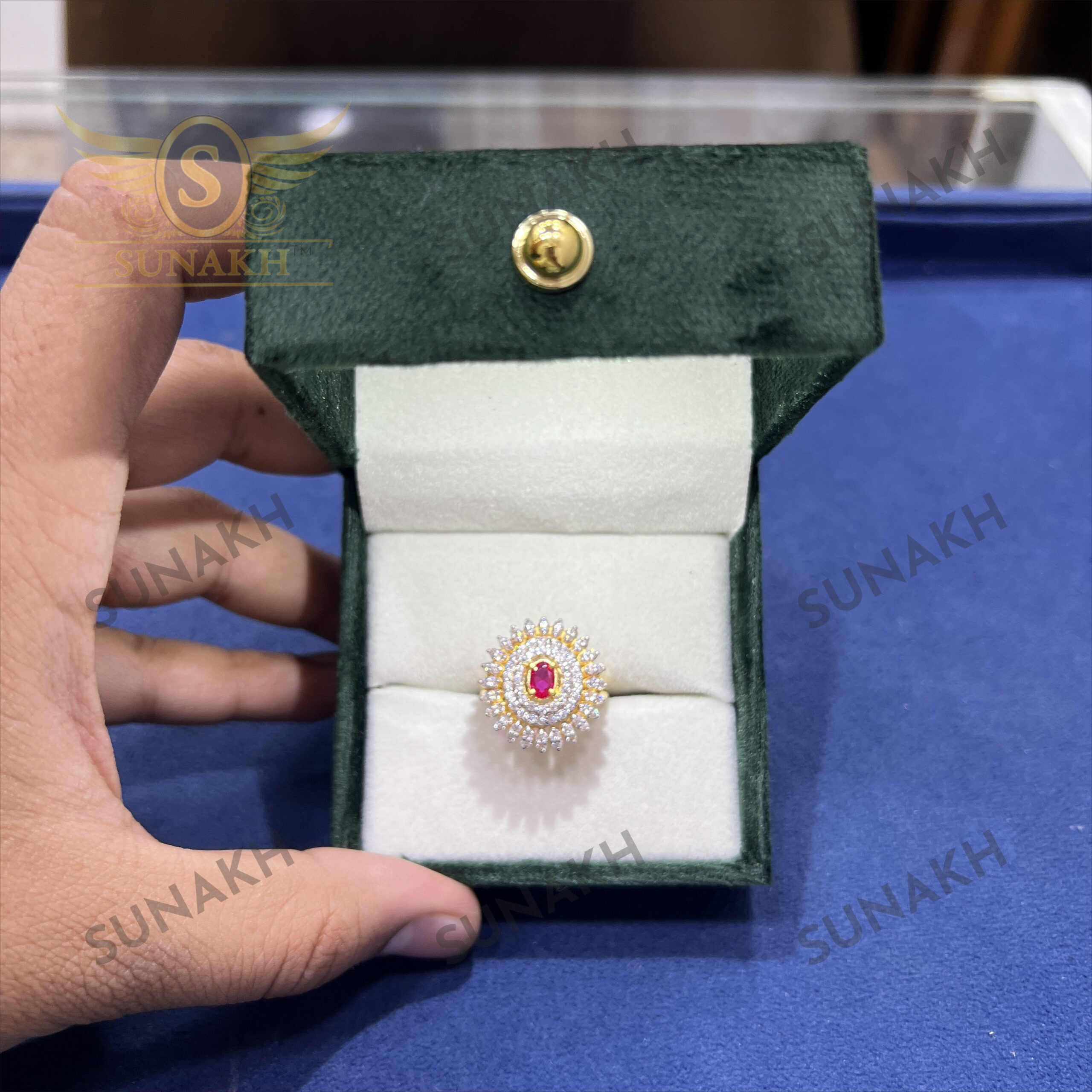 RED STONE ADORABLE LADIES RING