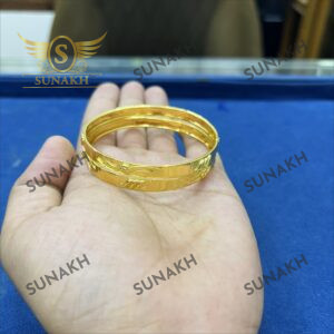 TIME LESS GOLD PLATED TRADITIONAL BANGLE