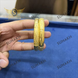CNC DESIGN GOLD BANGLES